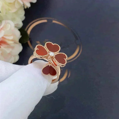 [Clover]SWEET CLOVER CARNELIAN RING
