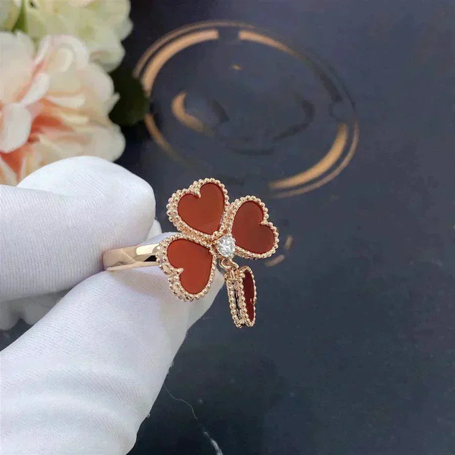 [Clover]SWEET CLOVER CARNELIAN RING