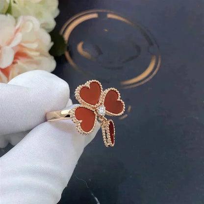 [Clover]SWEET CLOVER CARNELIAN RING