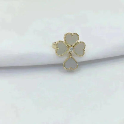 [Clover]SWEET CLOVER WHITE MOP RING