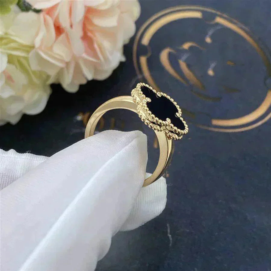 [Clover]CLOVER ONYX RING