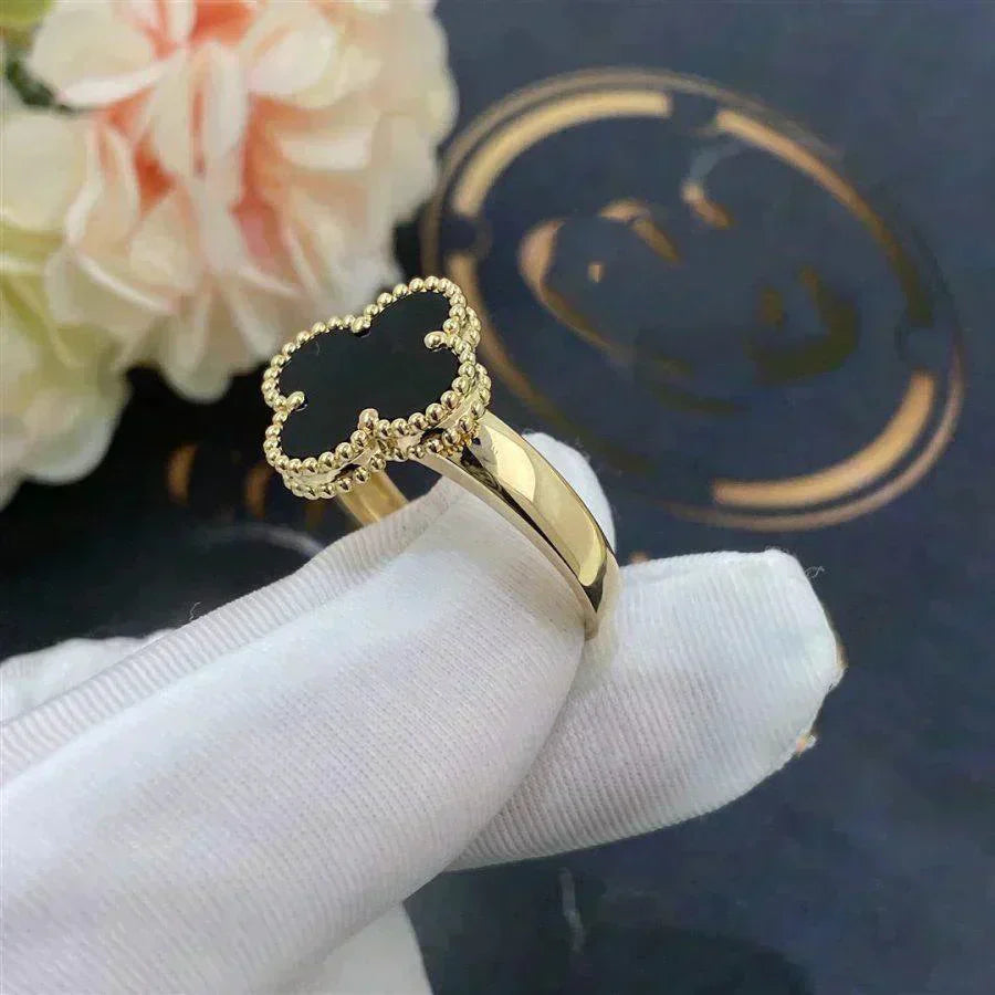 [Clover]CLOVER ONYX RING