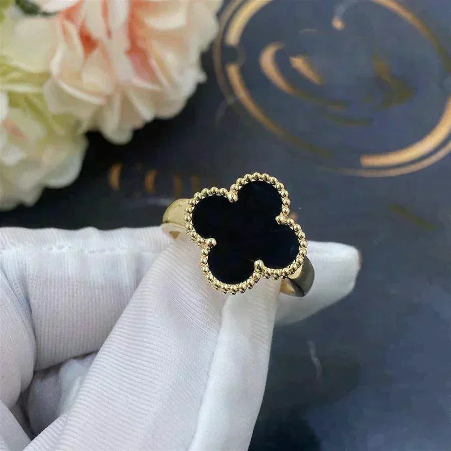[Clover]CLOVER ONYX RING