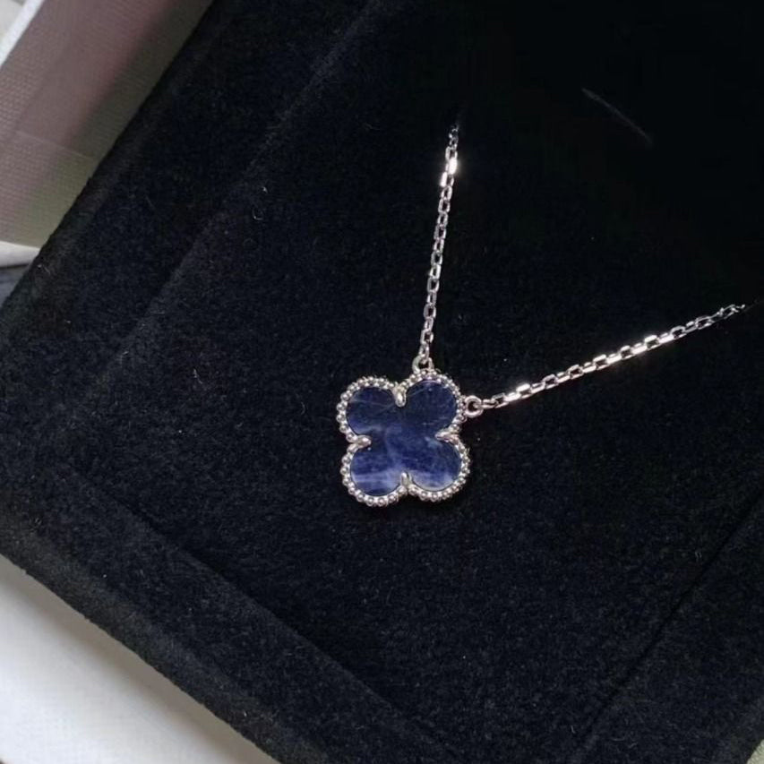 [Clover]CLOVER 15MM PIETERSITE NECKLACE SILVER