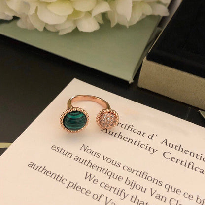 [Clover]PERLEE COULEURS DIAMOND ROSE GOLD BETWEEN THE FINGER RING