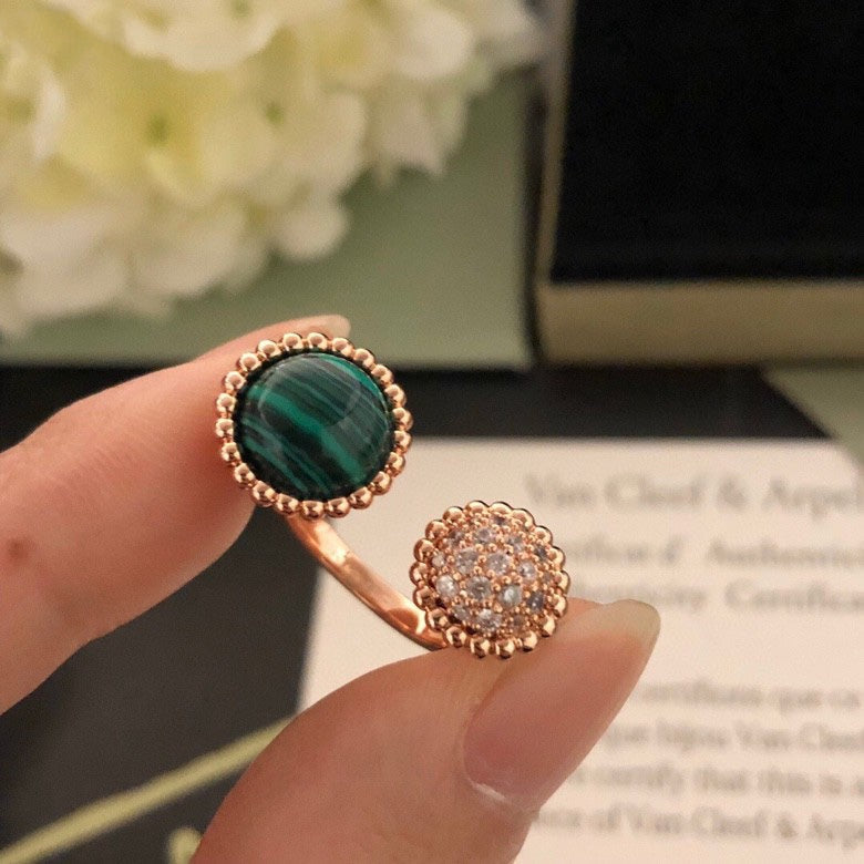 [Clover]PERLEE COULEURS DIAMOND ROSE GOLD BETWEEN THE FINGER RING