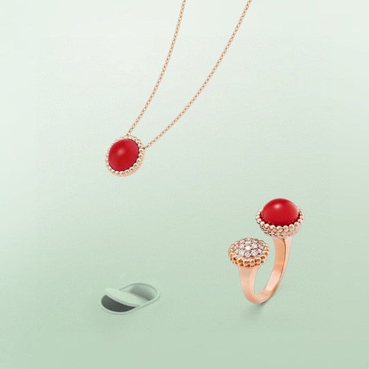 [Clover]PERLEE COULEURS DIAMOND ROSE GOLD BETWEEN THE FINGER RING