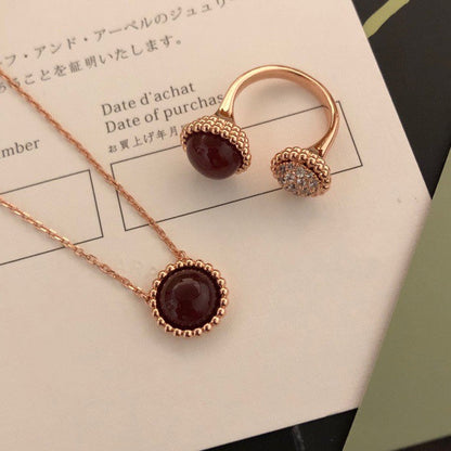[Clover]PERLEE COULEURS DIAMOND ROSE GOLD BETWEEN THE FINGER RING