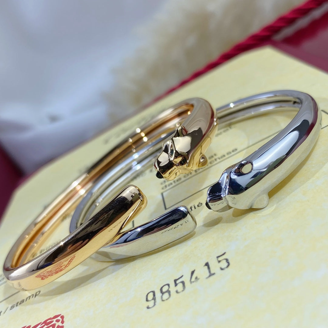 [Clover]PANTHERE SILVER OPEN BRACELET