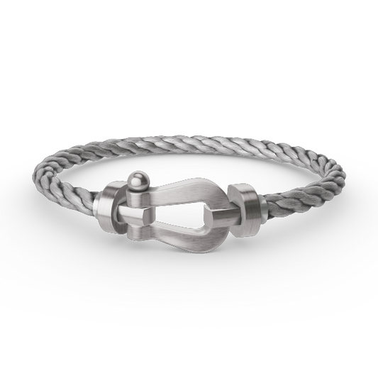 [Clover]FORCE LARGE HORSESHOE NO DIAMOND BRACELET SILVER