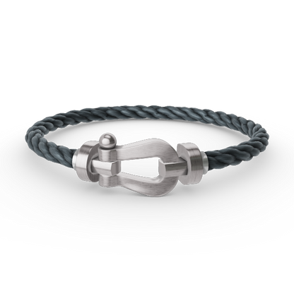 [Clover]FORCE LARGE HORSESHOE NO DIAMOND BRACELET SILVER