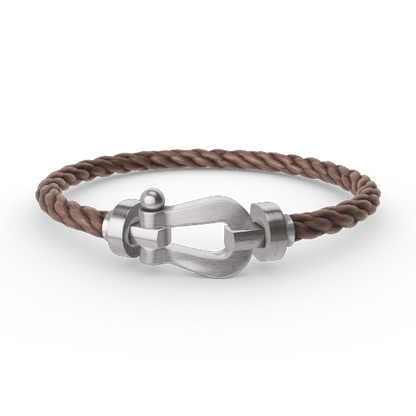 [Clover]FORCE LARGE HORSESHOE NO DIAMOND BRACELET SILVER