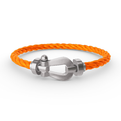 [Clover]FORCE LARGE HORSESHOE NO DIAMOND BRACELET SILVER