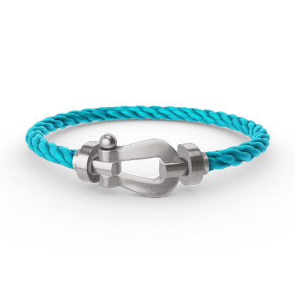 [Clover]FORCE LARGE HORSESHOE NO DIAMOND BRACELET SILVER