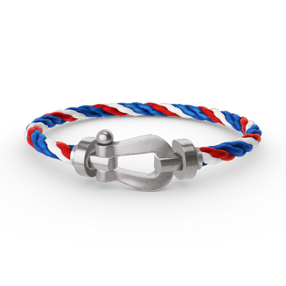 [Clover]FORCE LARGE HORSESHOE NO DIAMOND BRACELET SILVER