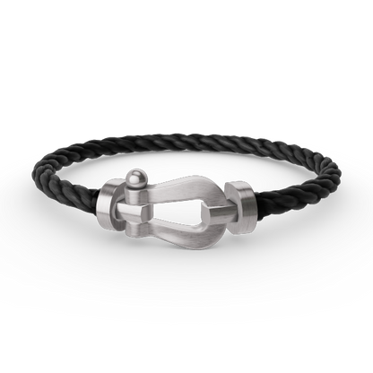 [Clover]FORCE LARGE HORSESHOE NO DIAMOND BRACELET SILVER
