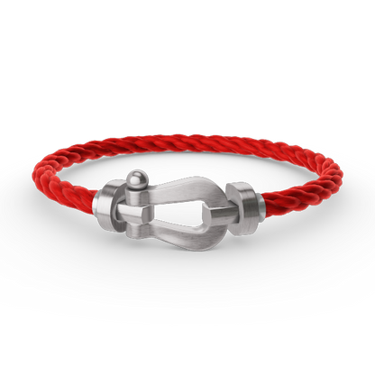 [Clover]FORCE LARGE HORSESHOE NO DIAMOND BRACELET SILVER