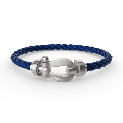 [Clover]FORCE LARGE HORSESHOE NO DIAMOND BRACELET SILVER