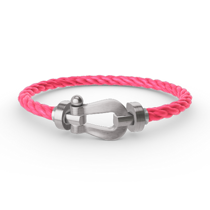 [Clover]FORCE LARGE HORSESHOE NO DIAMOND BRACELET SILVER