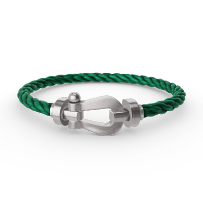 [Clover]FORCE LARGE HORSESHOE NO DIAMOND BRACELET SILVER