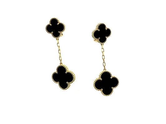 [Clover]CLOVER 2 MOTIFS  EARRINGS (MULTIPLE CHOICESC