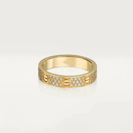 [Clover]LOVE RING 3.6MM DIAMOND PAVED