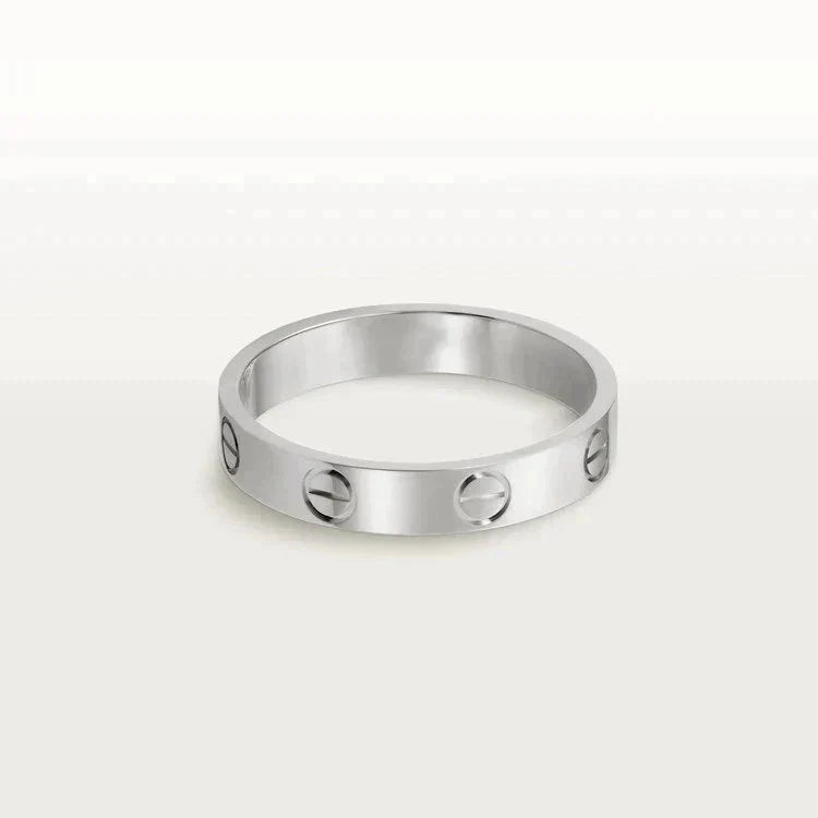 [Clover]LOVE RING 4MM 1 DIAMOND SILVER