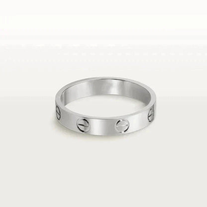 [Clover]LOVE RING 4MM 1 DIAMOND SILVER