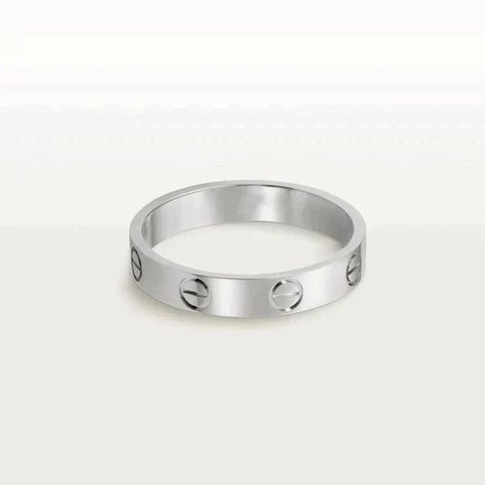 [Clover]LOVE RING 4MM 1 DIAMOND SILVER