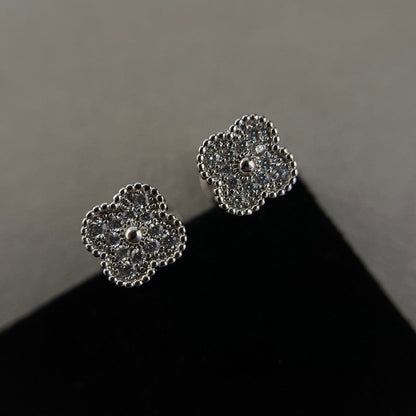 [Clover]CLOVER MINI DIAMOND STUD EARRINGS