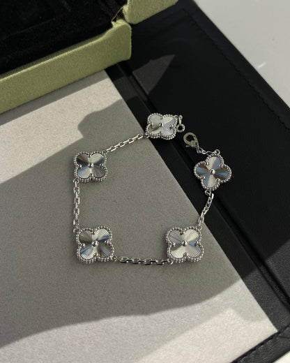 [Clover]CLOVER SILVER 5 MOTIFS BRACELET